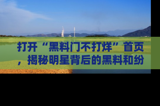 打开“黑料门不打烊”首页，揭秘明星背后的黑料和纷争真相！