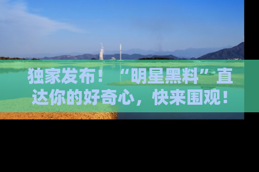 独家发布！“明星黑料”直达你的好奇心，快来围观！