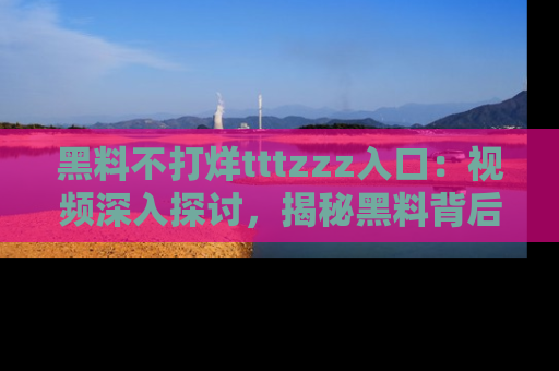 黑料不打烊tttzzz入口：视频深入探讨，揭秘黑料背后的人和事