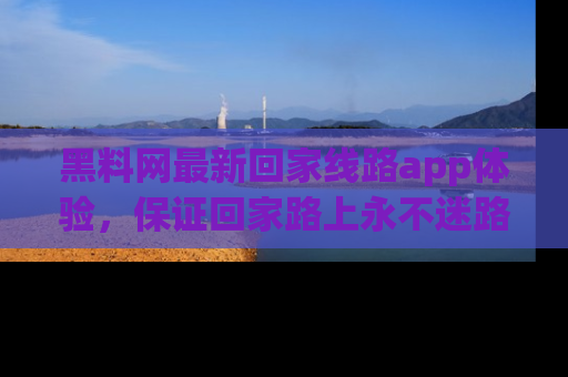 黑料网最新回家线路app体验，保证回家路上永不迷路顺畅