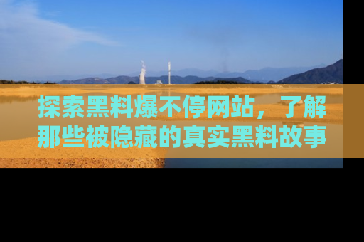 探索黑料爆不停网站，了解那些被隐藏的真实黑料故事
